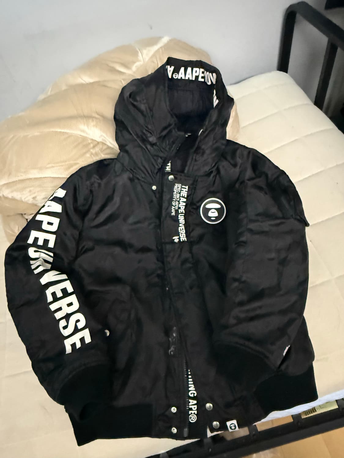 Aape 블랙 밀리터리 에이프 패딩 XL 상품이미지3