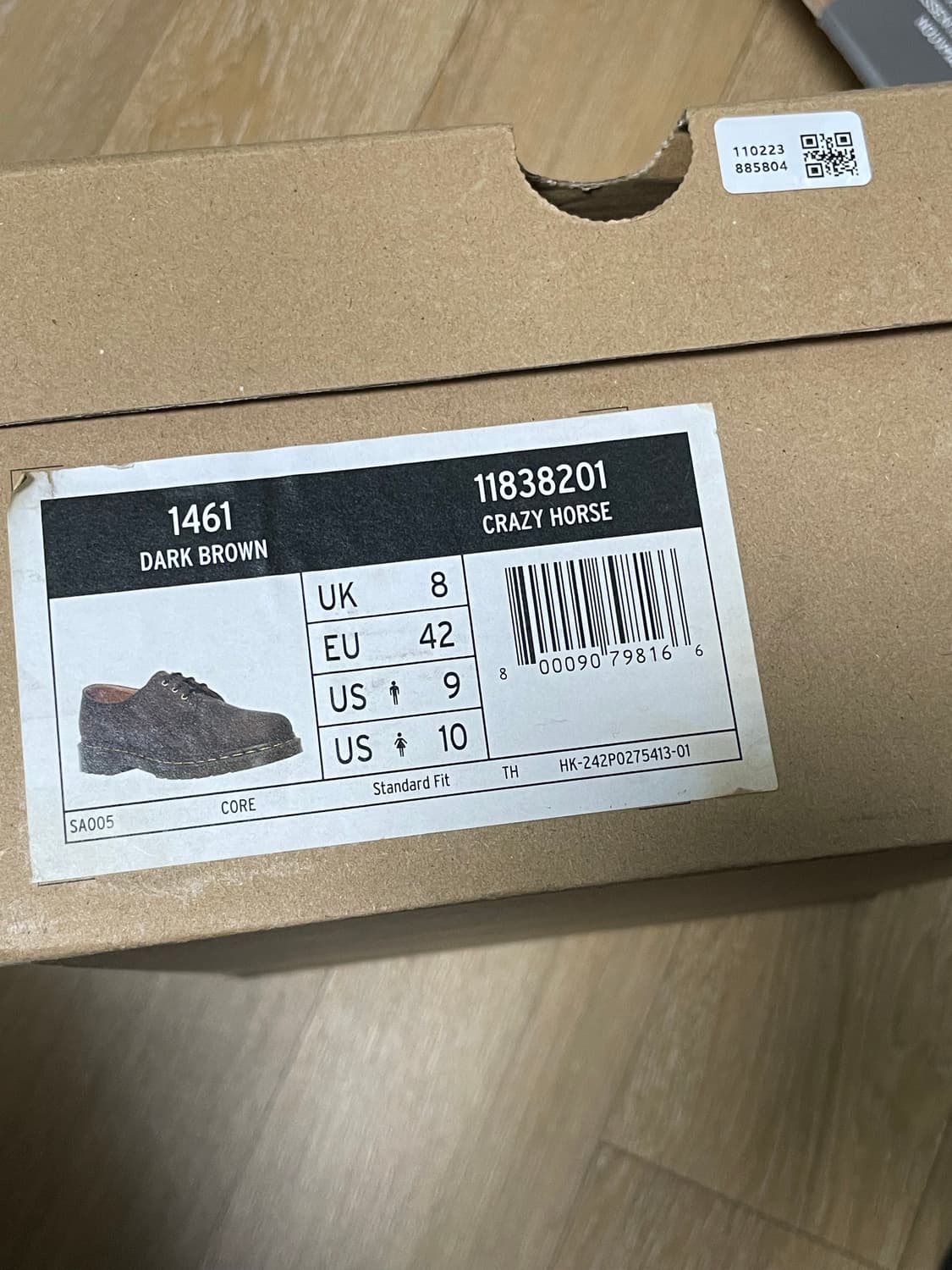 닥터마틴 1461 다크브라운 270 9 42 상품이미지3