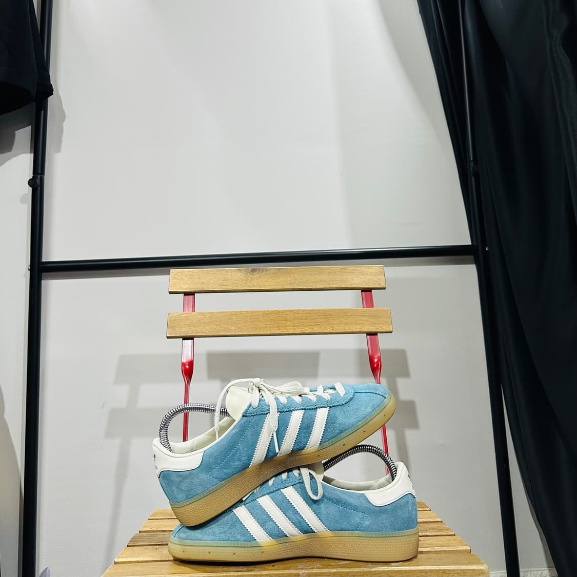 245) 아디다스 운동화 여성 여자 신발 뮌헨 스카이블루 스웨이드 상품이미지7