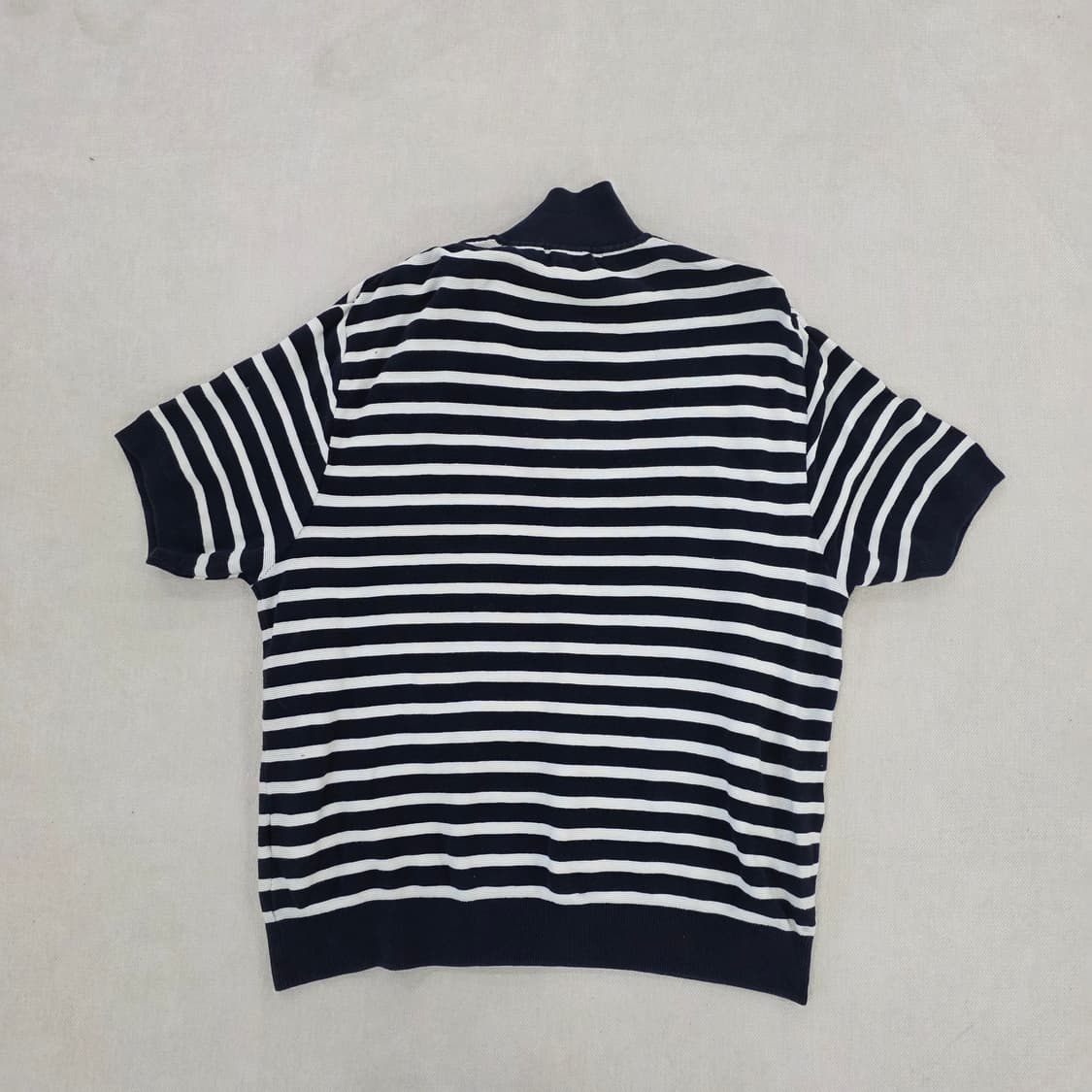 [2XL] 에잇세컨트 스트라이프 니트 카라 반팔티 1231J 상품이미지3