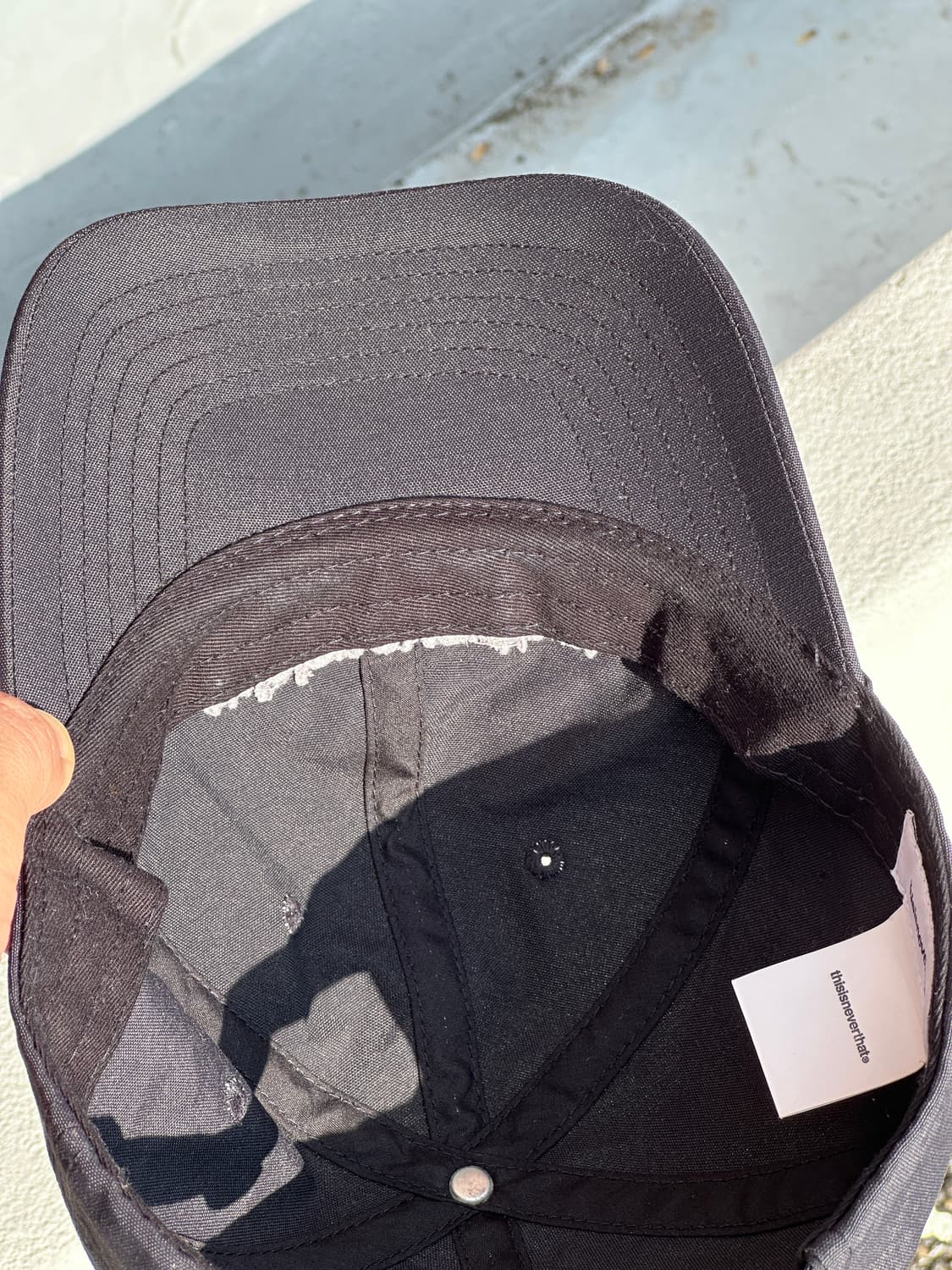 [F] 디스이즈네버댓 로고 블랙 볼캡 모자 상품이미지5