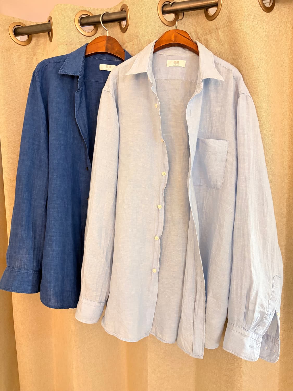 유니클로 린넨셔츠 XL 두벌일괄 상품이미지1