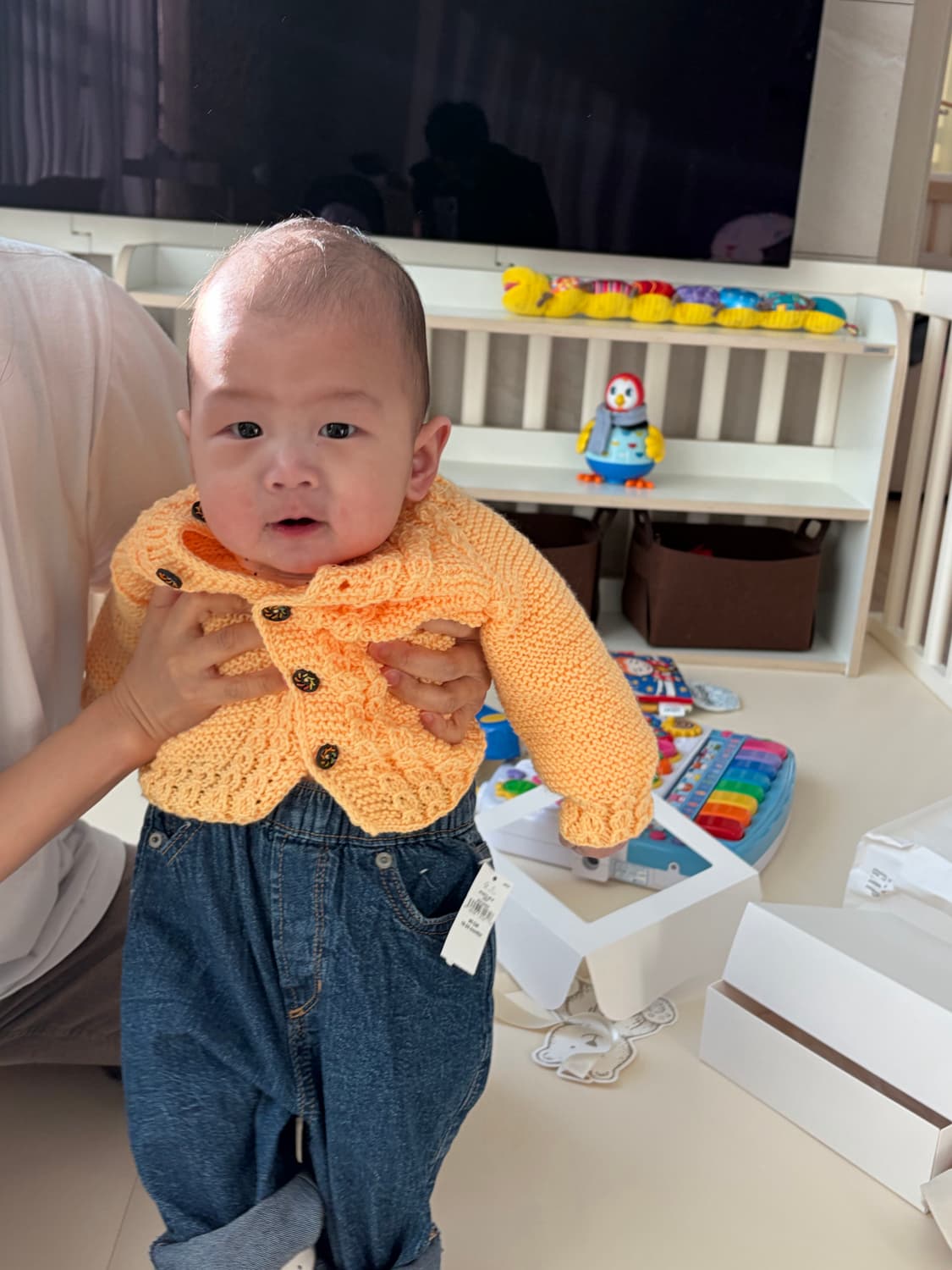 [48] A.PRESSE 아프레쎄 25 데님 자켓 블리치 상품이미지6