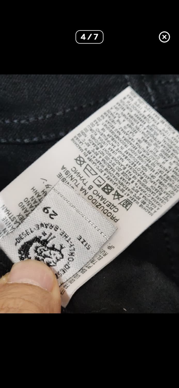 (29) 디젤 THOMMER 청바지 블랙진 스판 데님팬츠 상품이미지4