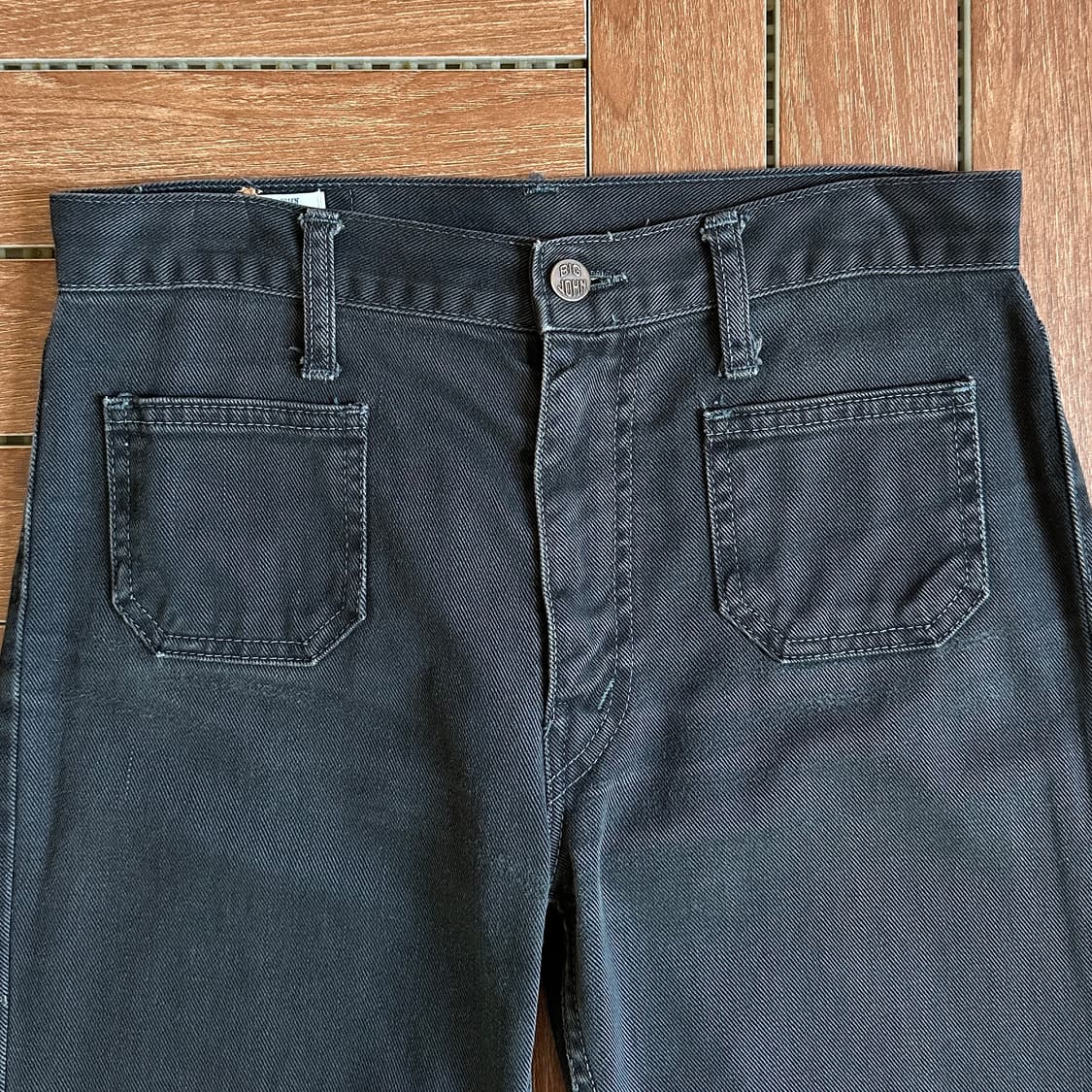 80’s Big john bell-bottom cotton pants 상품이미지3