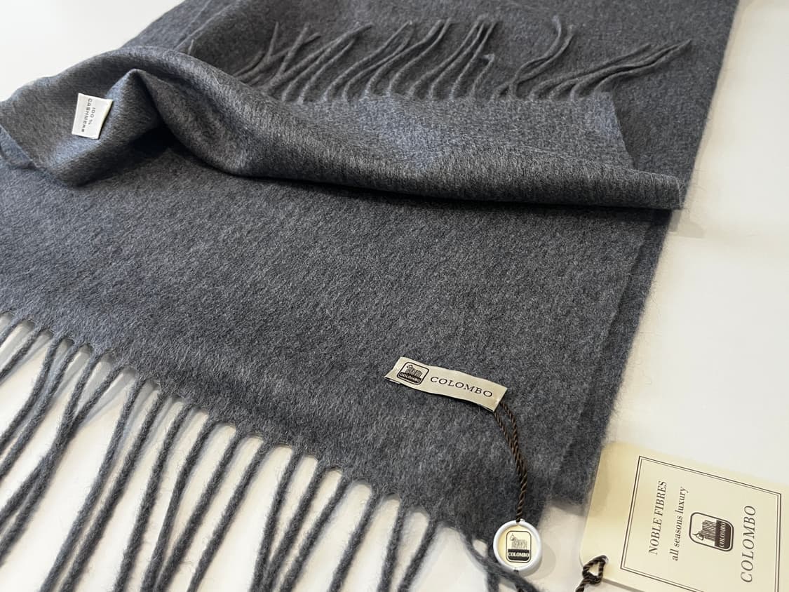 콜롬보 캐시미어 스카프 그레이 (새상품) 상품이미지3