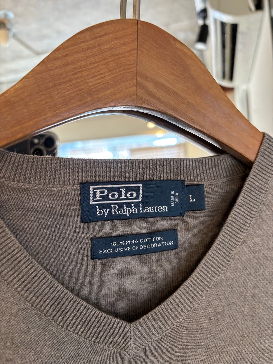 폴로 랄프로렌 브이넥 니트 L 상품이미지3