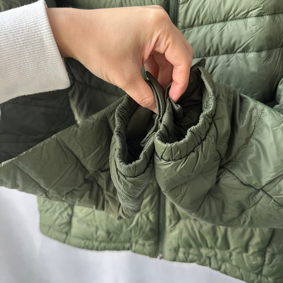 몽벨 경량 다운 자켓 카키 100(L) 상품이미지5