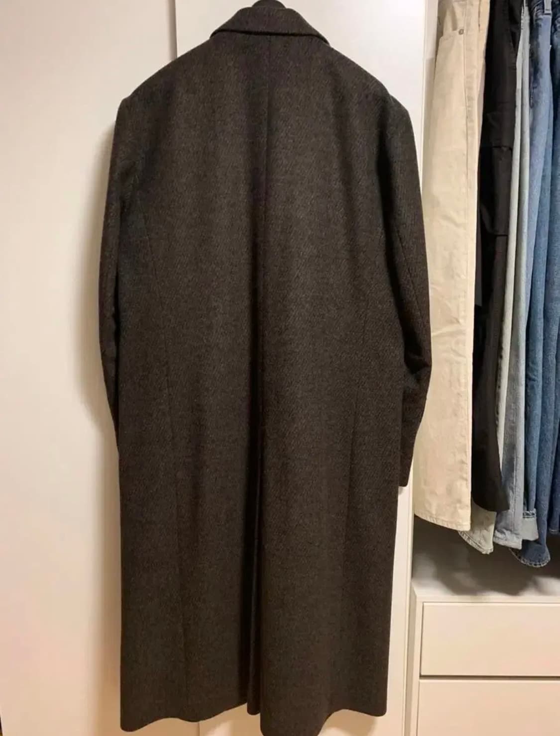 유스 체스터필드 코트 브라운 m 상품이미지2