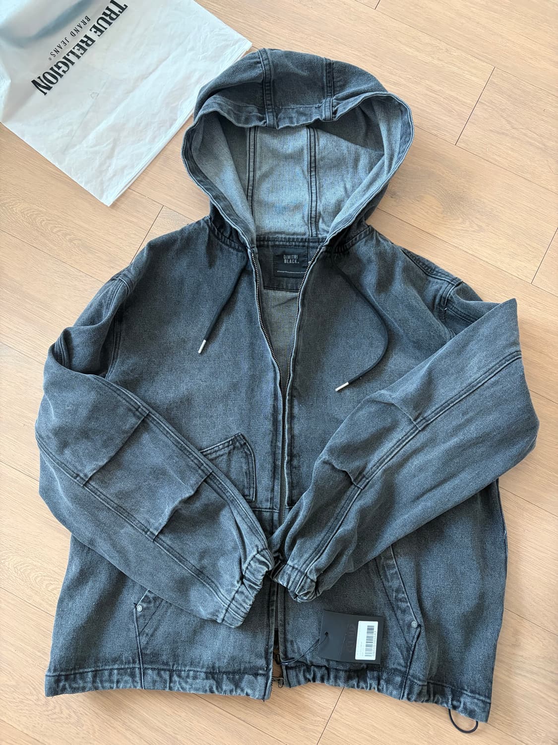 드미트리블랙 흑청 후드집업 새상품 상품이미지1