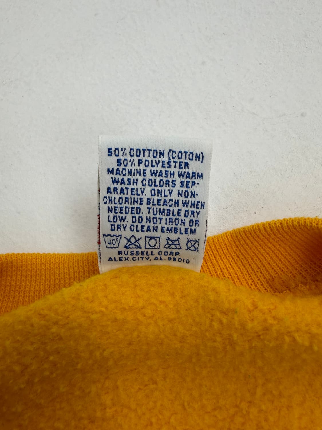 90s Russell Sweatshirt (yellow) 상품이미지4