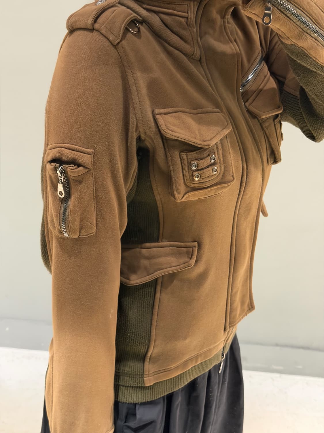 pocket detail ribbed bono jacket 상품이미지4