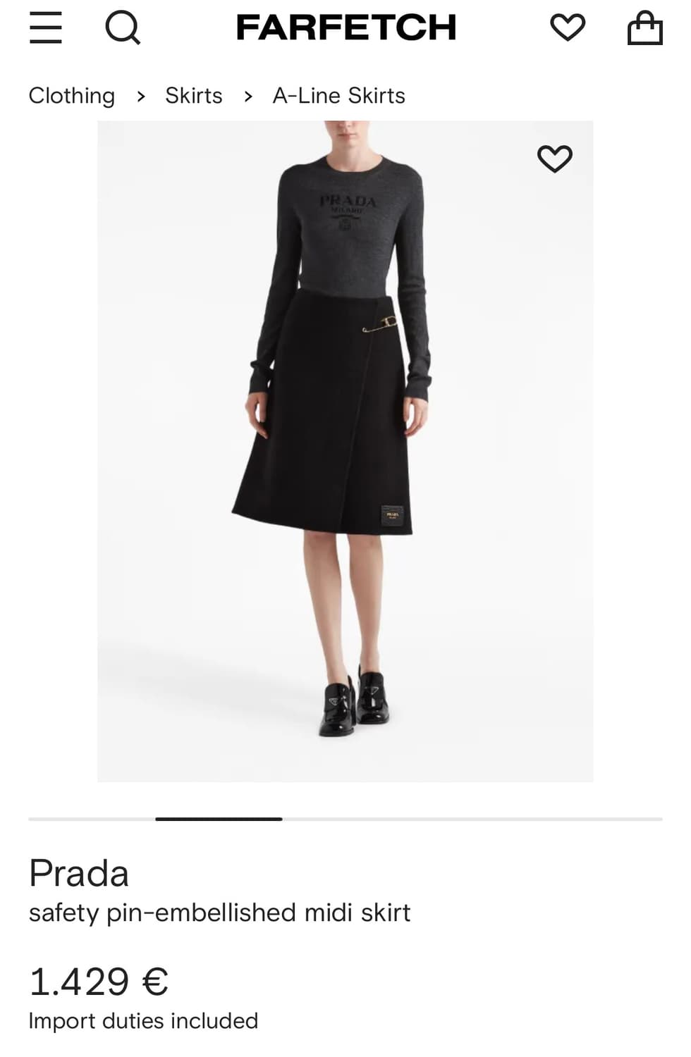 프라다스커트 상품이미지7