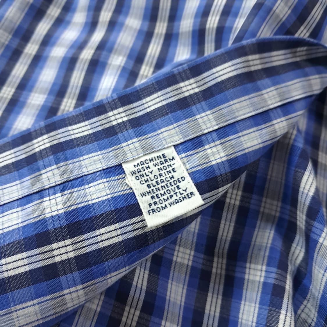 CK484 XL 폴로 90s 블루네이비 멀티 플래드 체크 반팔 셔츠 남 상품이미지5