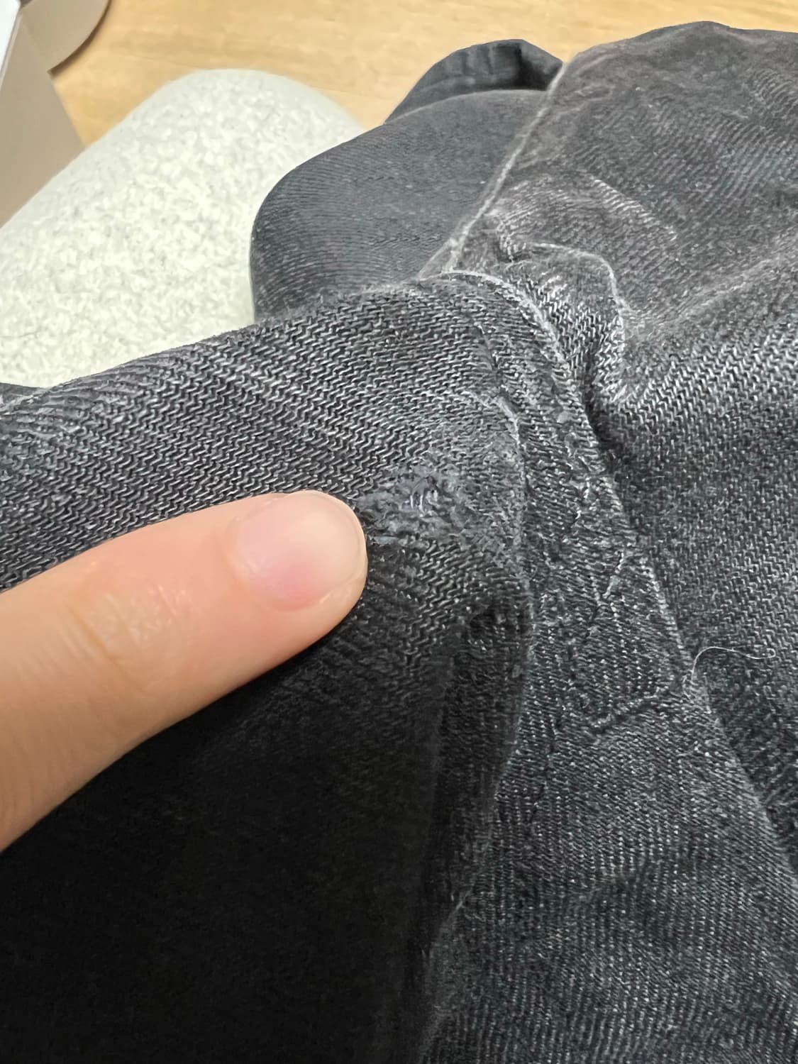 RRL USA 생산 로우스트레이트 뉴블랙온블랙 32x32 상품이미지10