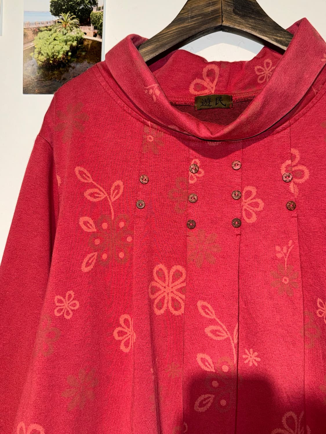 플라워 폴라 포켓 원피스 상품이미지3