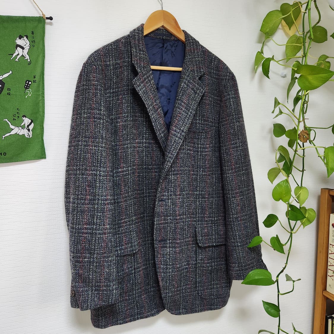 J.press 해리스 트위드 3버튼 색 재킷 상품이미지1