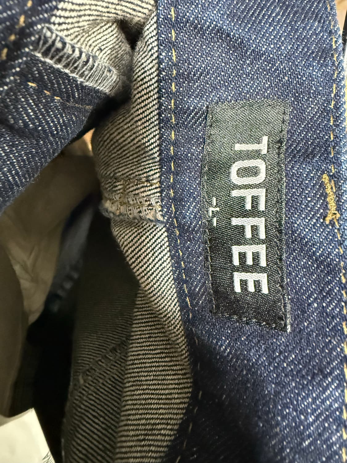 토피 벌룬핏 와이드 데님 생지 L사이즈 상품이미지4