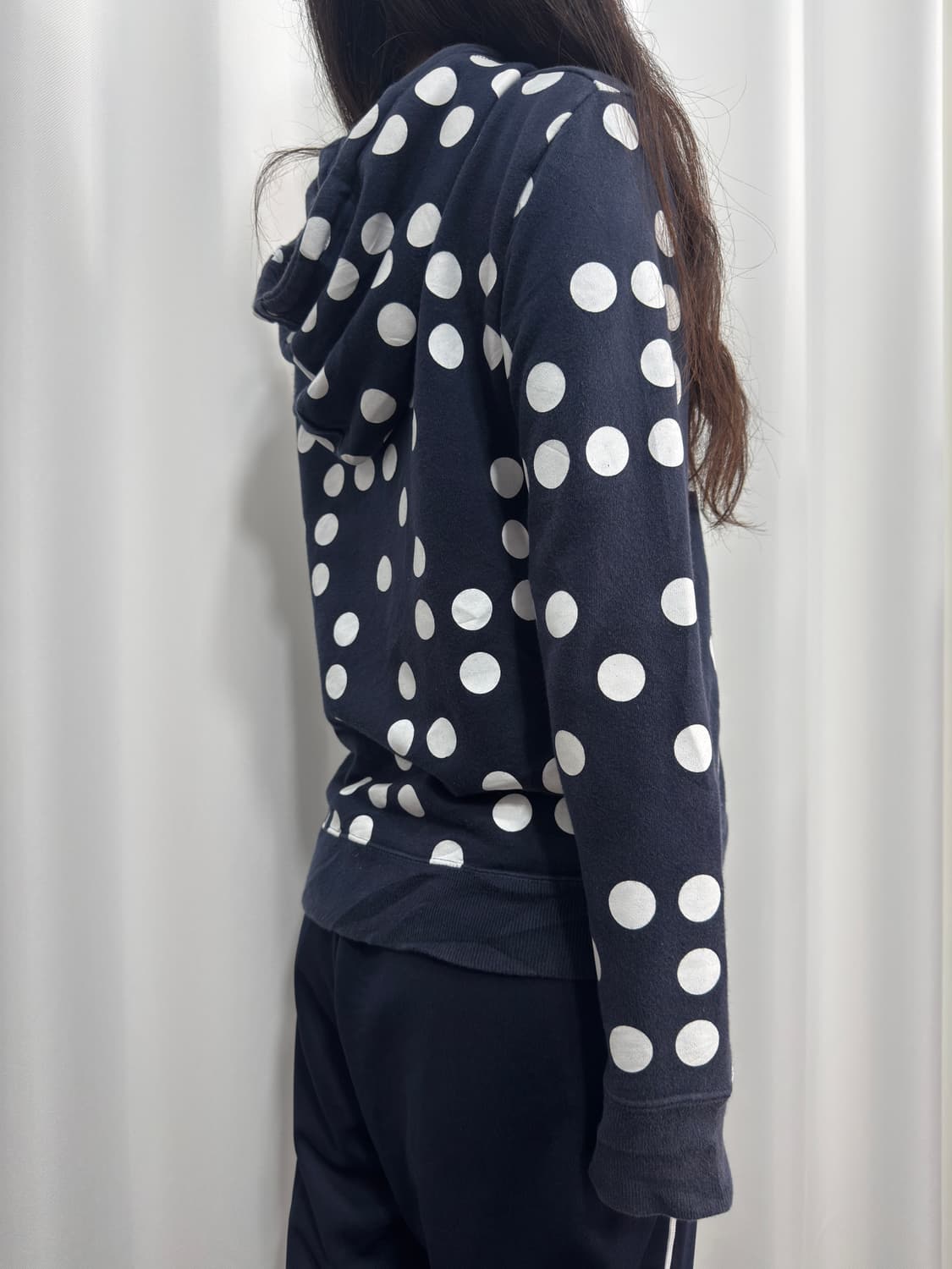 dot hood twoway zipup 상품이미지5