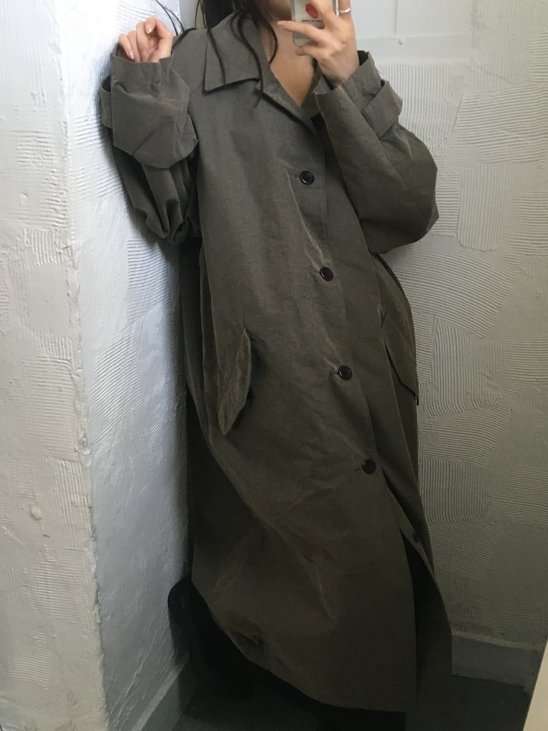 CP Company 씨피컴퍼니 90‘s 나일론 카키 롱 코트 상품이미지8