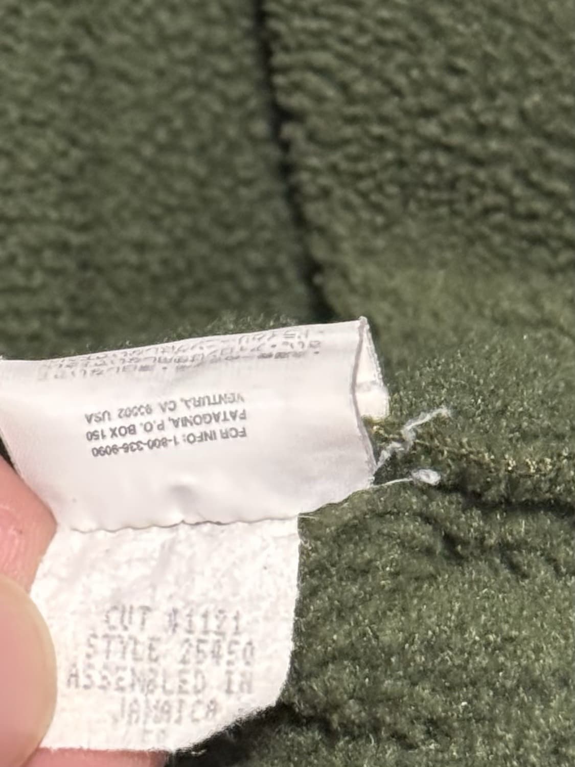 90s 파타고니아 신칠라 스냅-T 올리브/네이비 자메이카 상품이미지6