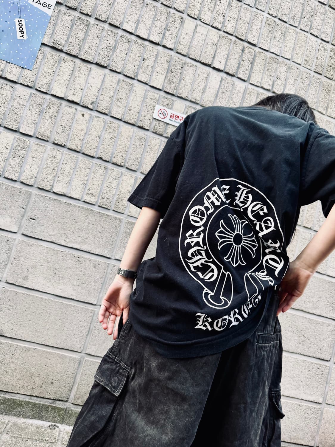 크롬하츠 홀스슈 코리아 로고 티셔츠 상품이미지6