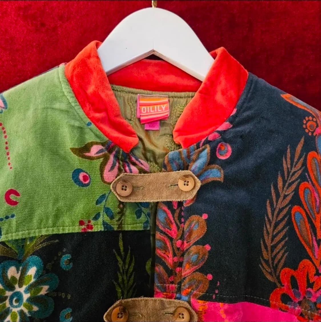 오일릴리(Oilily) 멀티컬러 벨루어 버튼 자켓 상품이미지3