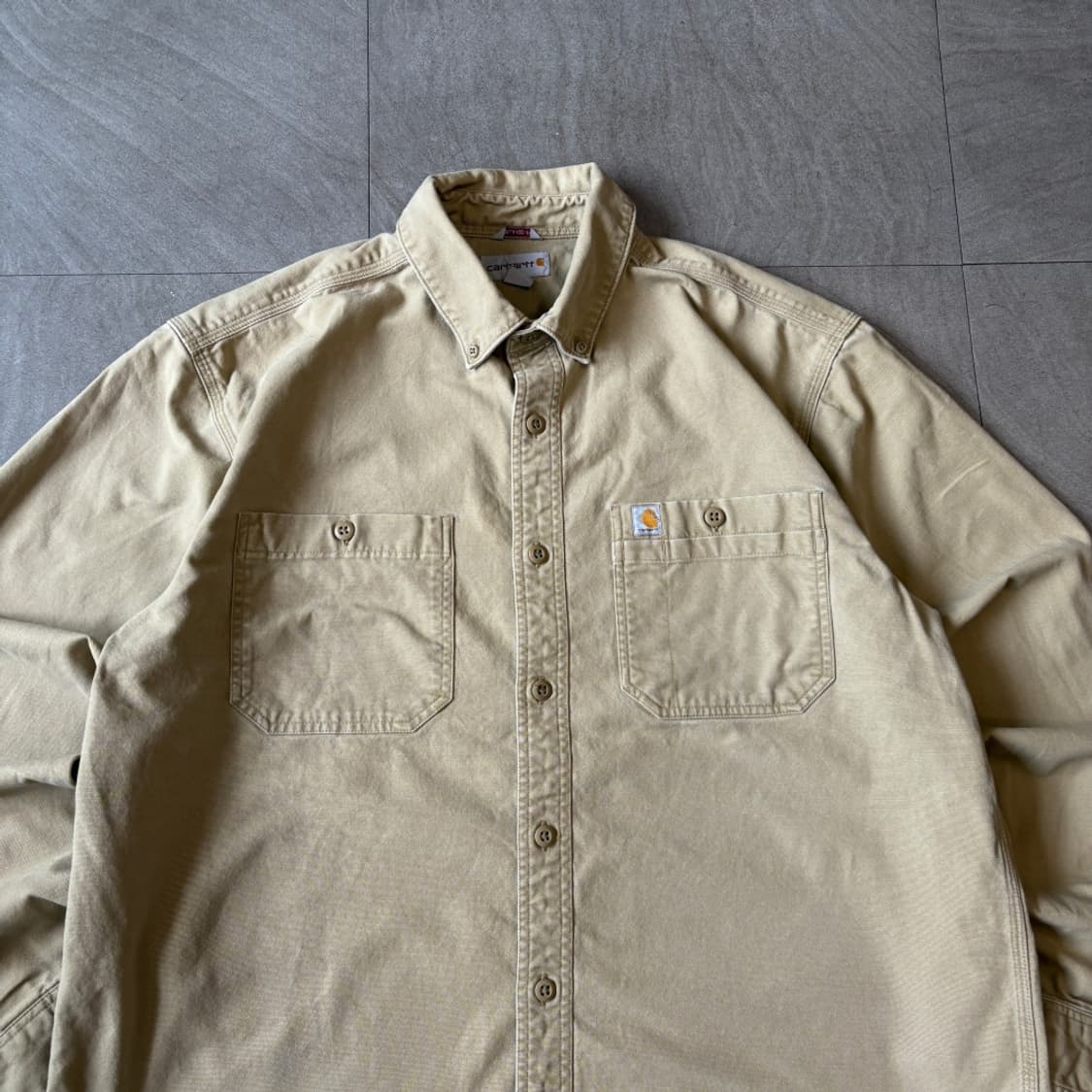 칼하트 오리지널 베이지 긴팔 셔츠 상품이미지3