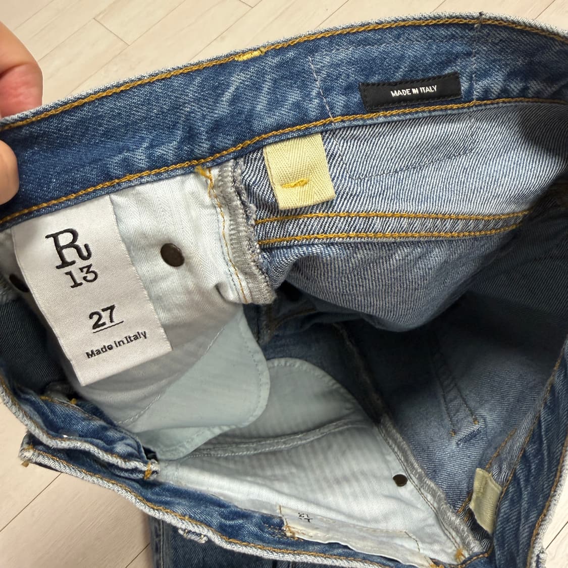 🏷️r13 알써틴 Bowie straight in jasper 일자진 상품이미지4