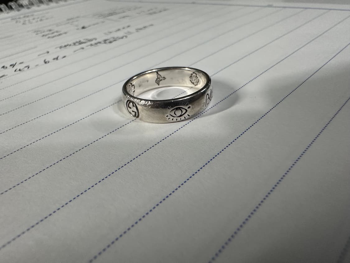 구찌 블라인드 포 러브 반지 16호 실버 상품이미지4