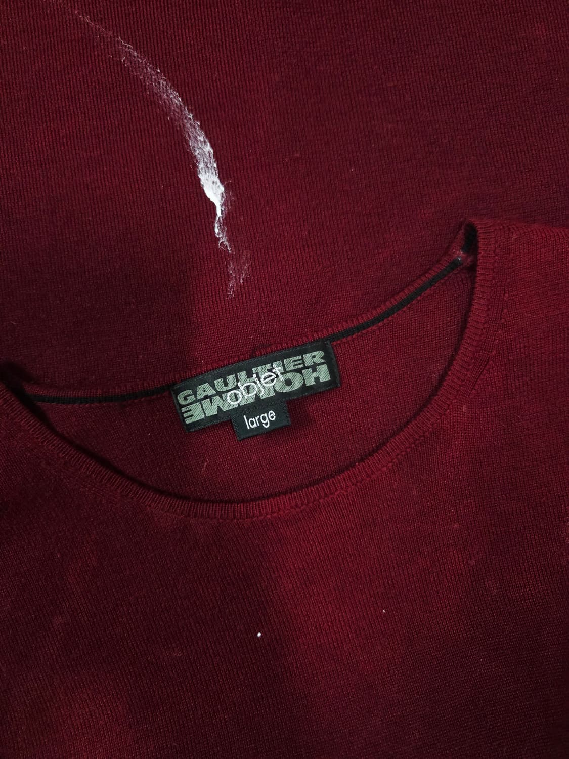 장폴고티에 버건디 러기드 롱 슬리브 니트 상품이미지5