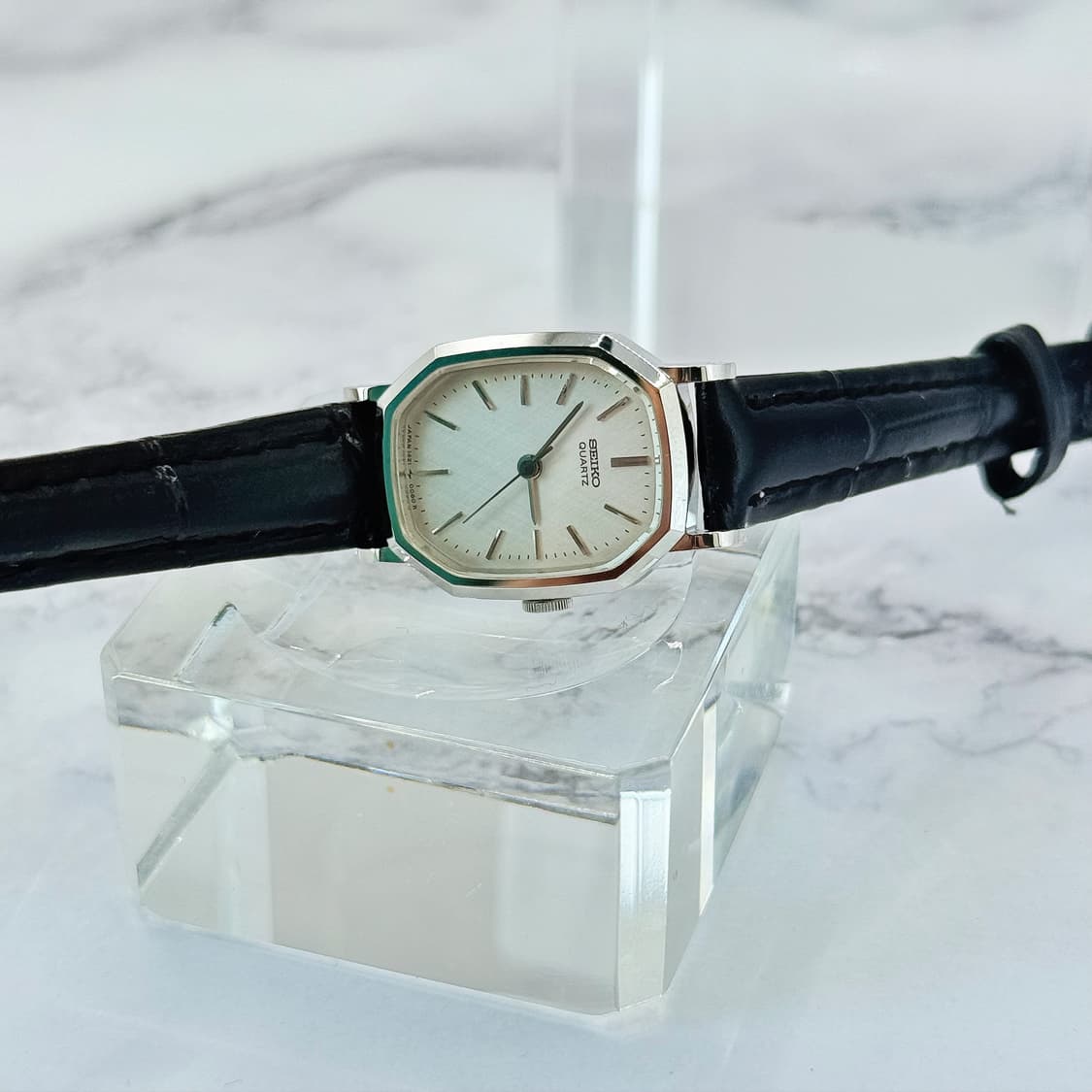 80s90s 빈티지 세이코 옥타곤 실버 워치 상품이미지2