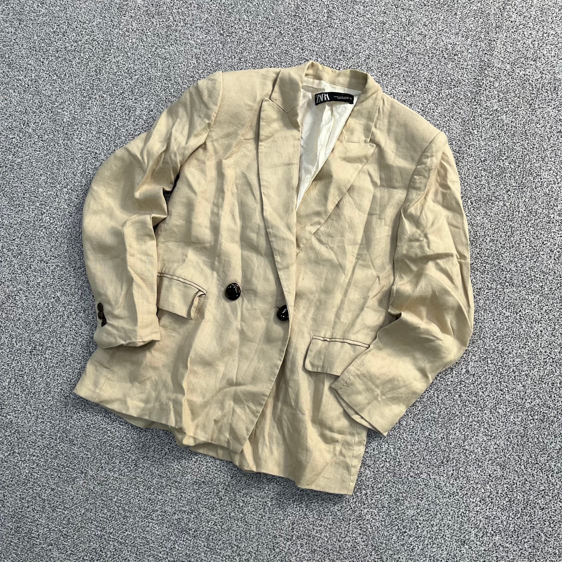 XS 자라 여성 린넨 자켓 0410M 상품이미지1