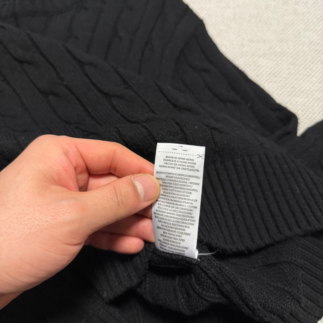 폴로 랄프로렌 라운드 케이블 니트 상품이미지4