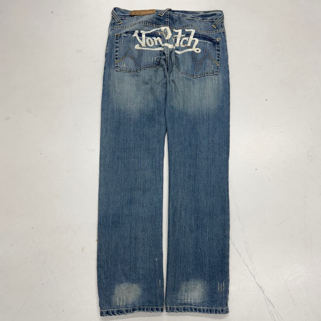 본더치 Y2K 빅로고 새깅 워싱 데님팬츠 상품이미지3