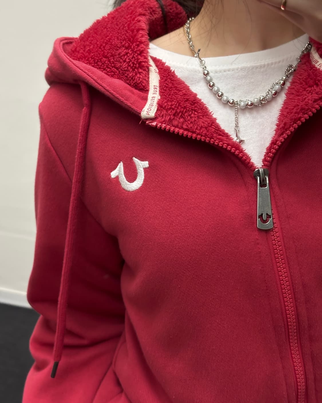 트루릴리젼 빅로고 보아 퍼 후드집업 상품이미지3