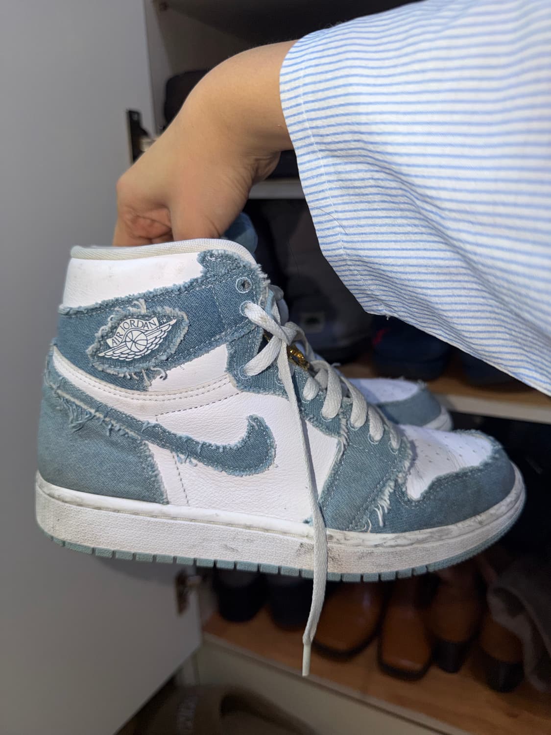 (W) 조던 1 레트로 하이 OG 데님 245 상품이미지4