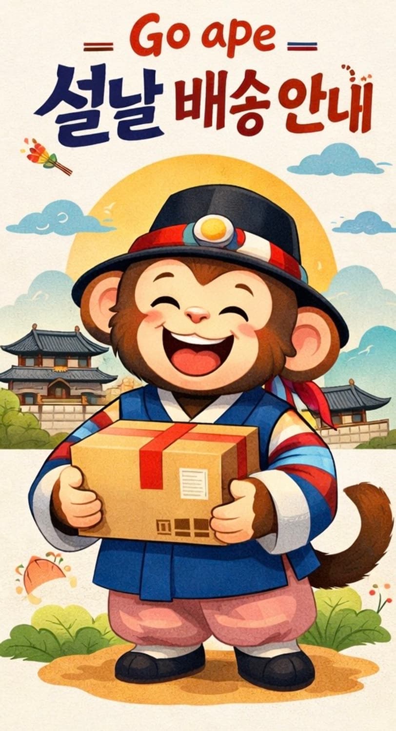 Go ape 설날 배송 안내 상품이미지1