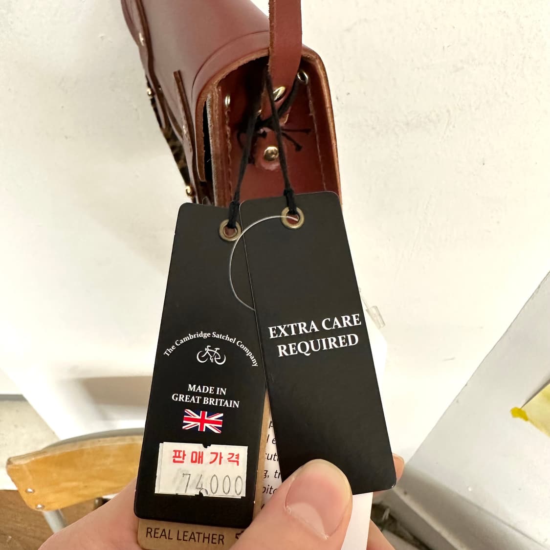 캠브리지사첼 레오파드&버건디 타이니 사첼백 상품이미지5