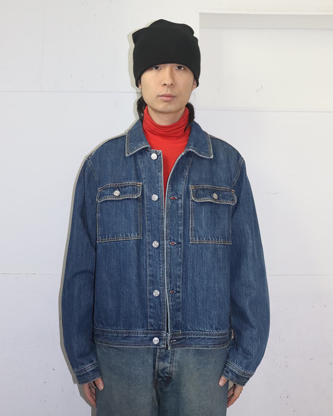 아워레가시 블루 워시 데님 자켓 상품이미지3