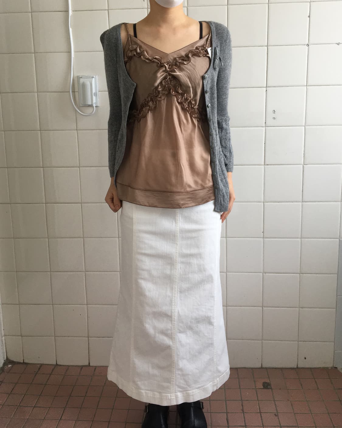 Frill point sleeveless 상품이미지1