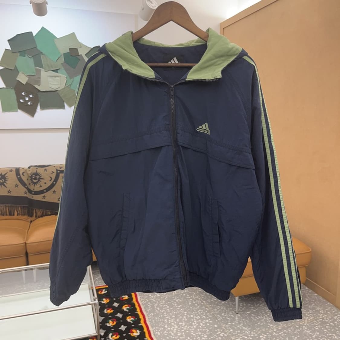 아디다스 90's 올드스쿨 레트로 배색 바람막이 XL C07166 상품이미지3