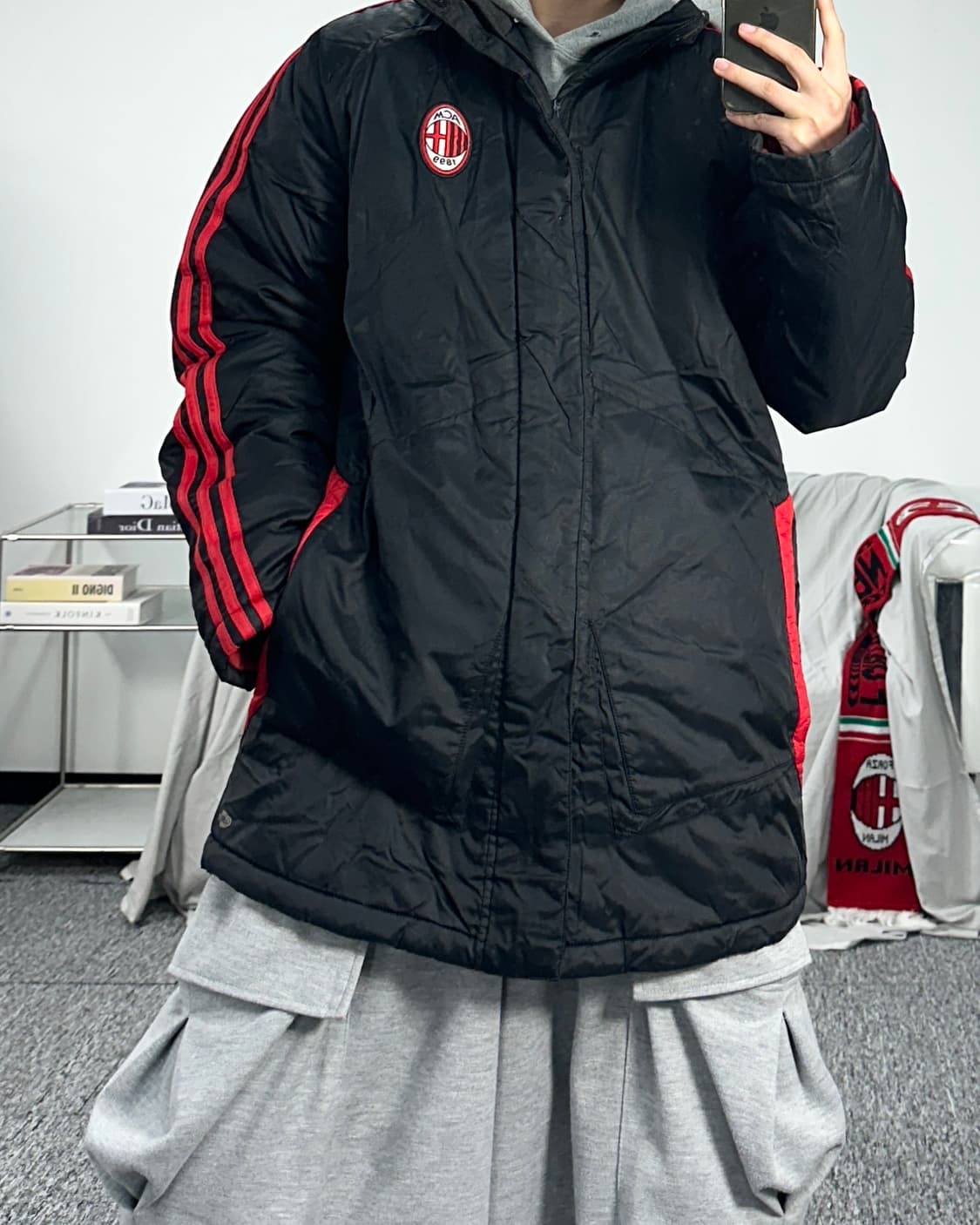 아디다스 07-08 AC 밀란 롱패딩 105 상품이미지3