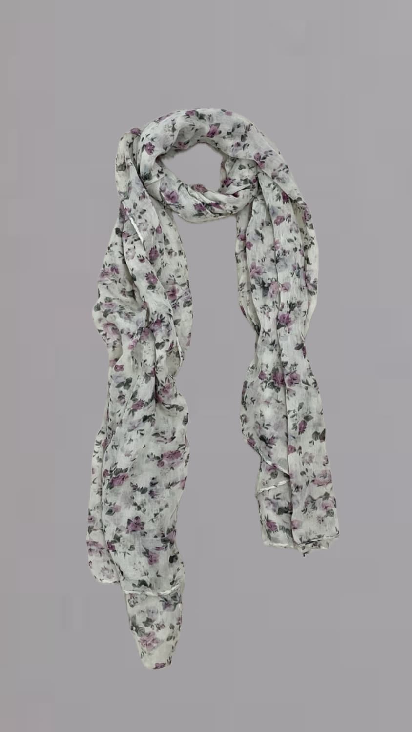 플라워 쉬폰 스카프 상품이미지1