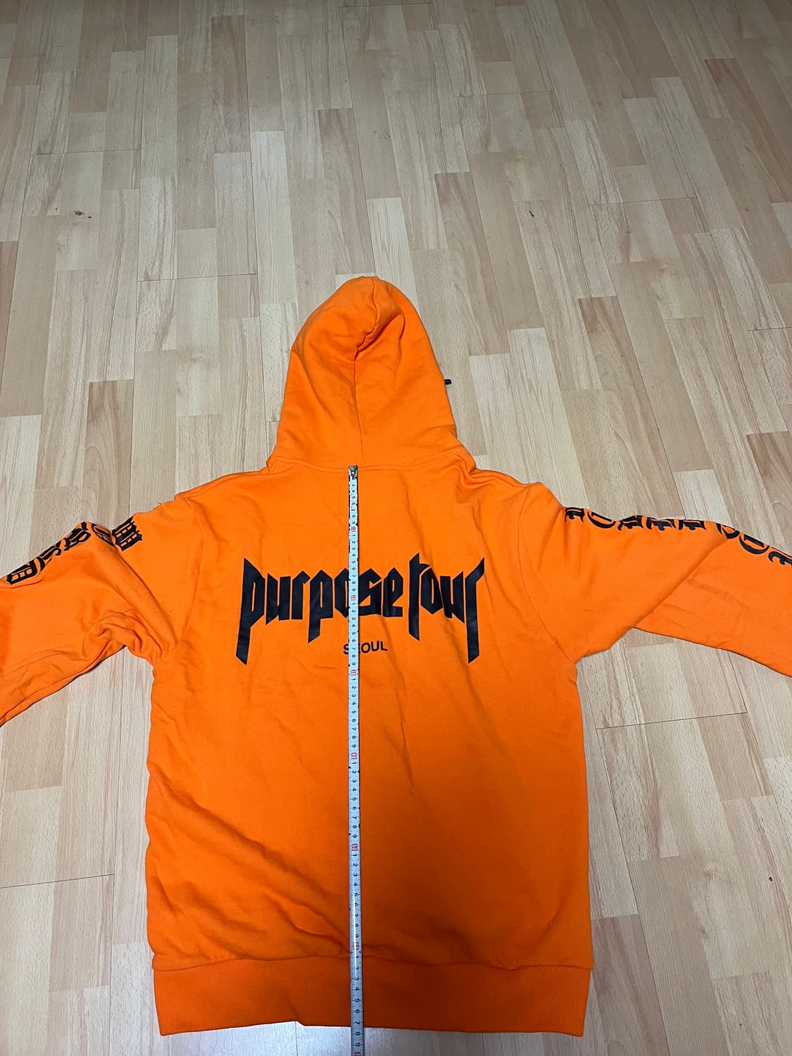 저스틴비버 퍼포즈투어 서울 후드티 M 상품이미지1