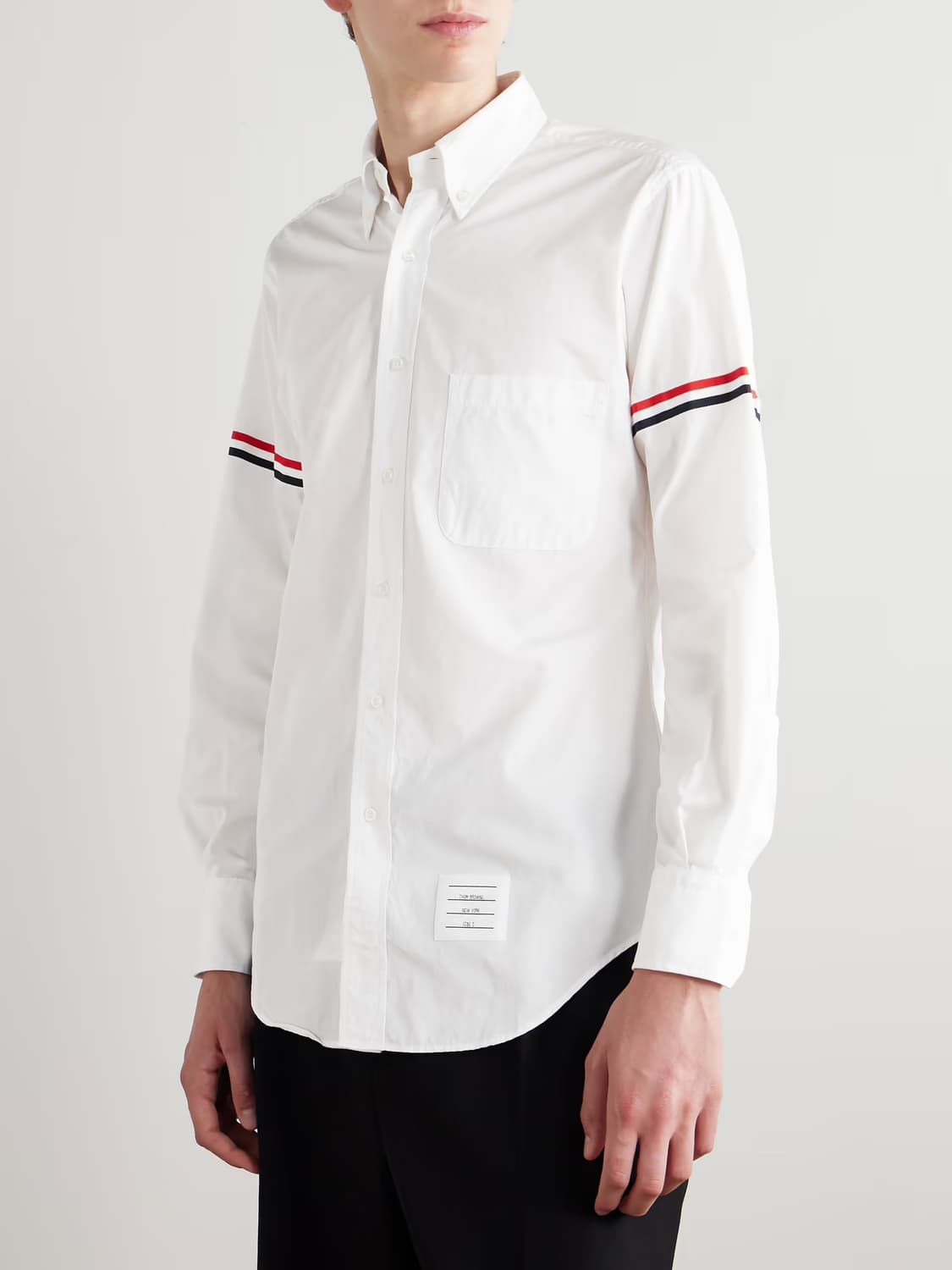 (A+/5) / 톰브라운 옥스포드 그로그랭 암밴드 클래식 셔츠 화이트 상품이미지10