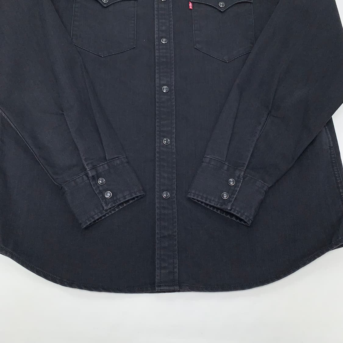 리바이스 스탠다드 흑청 웨스턴 셔츠 남방 (L) 상품이미지4