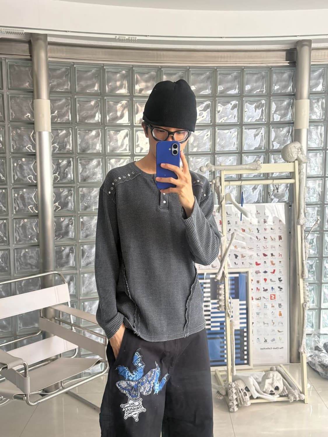 THERMAL MULTI-STUD HENRY NECK 상품이미지2