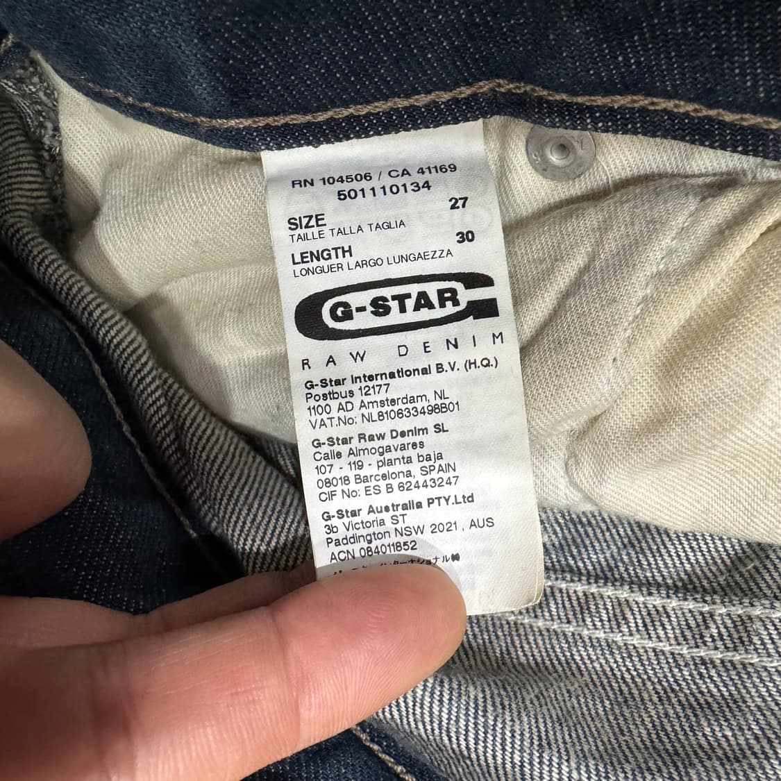 지스타 로우 트위스트 커팅 포인트 데님 (32)   상품이미지7