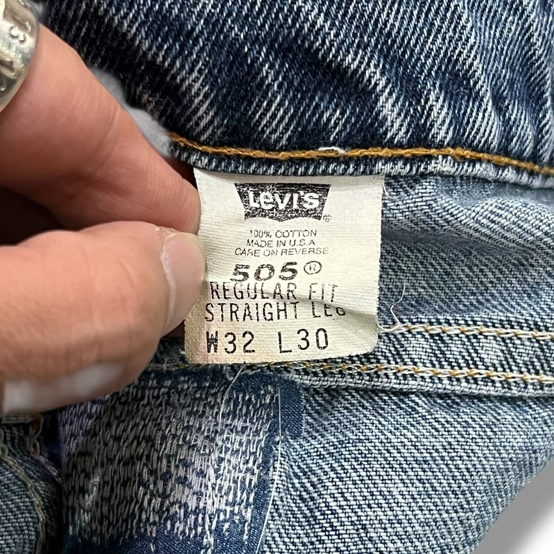  USA 리바이스 505 오렌지탭 데님팬츠 y13601 상품이미지8